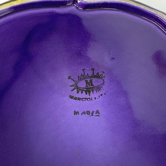 Vintage Mancioli Italy Pottery Faience Hand Painted Artichoke Soup Tureen - Picture 10 of 12